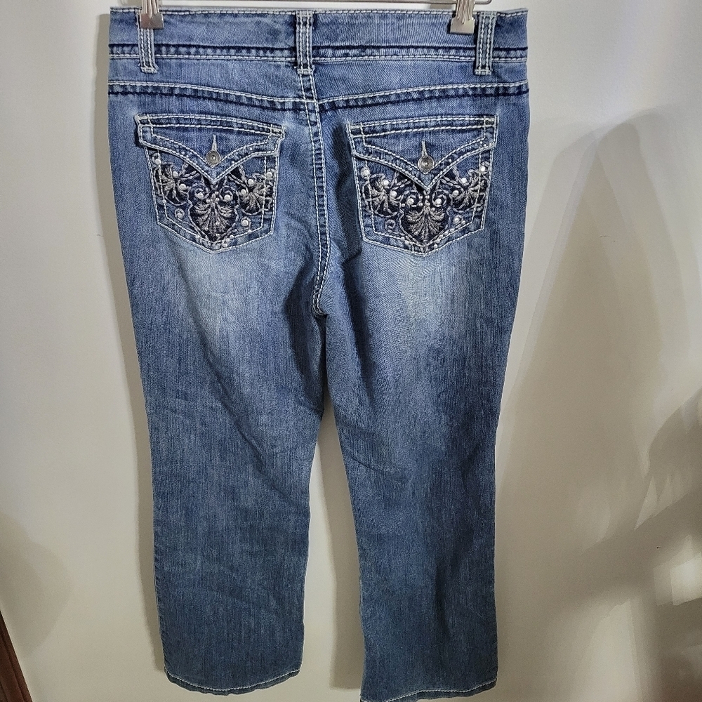 Nine West Jeans Womens Size 8 Blue West End Bootcut High Rise Pants